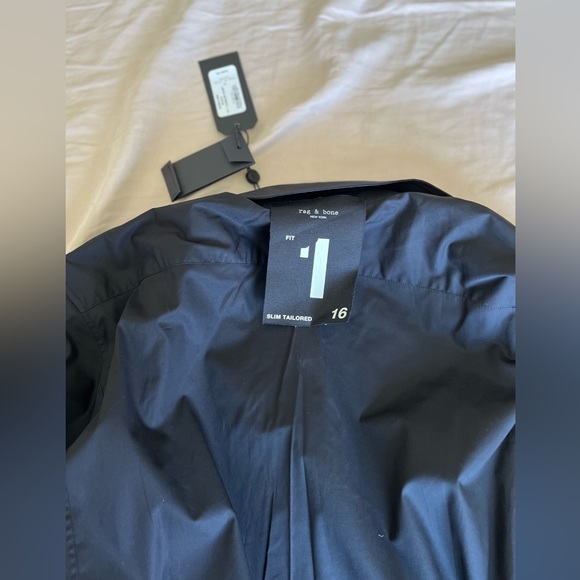 NWT RAG & BONE FIT 1 CHARLES LONG SLEEVE SLIM TAILORED SHIRT (neck 16): $99 - Picture 4 of 6